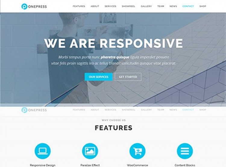 Darmowy motyw WordPress: OnePress