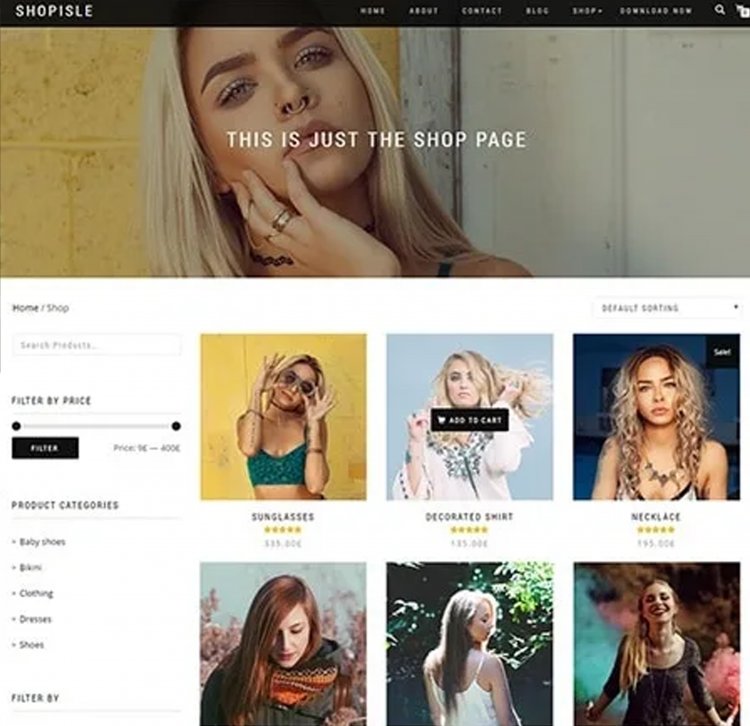 Darmowy motyw WordPress: Shopisle
