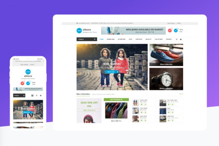 Darmowy motyw WordPress: eStore