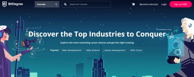 BitDegree to jedna z 20 najlepszych stron do nauki programowania za darmo