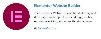 Najlepsze darmowe narzędzia dla blogera: Elementor Website Builder