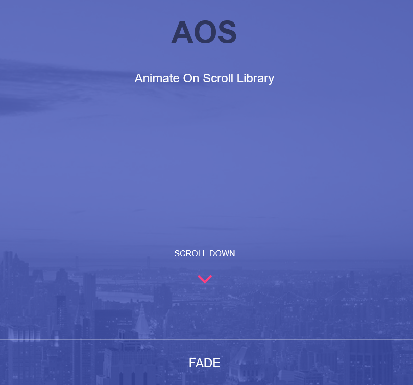 Animate On Scroll (AOS)