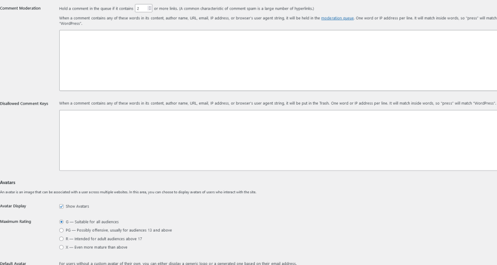 You can configure comment moderation in WordPress Dashboard