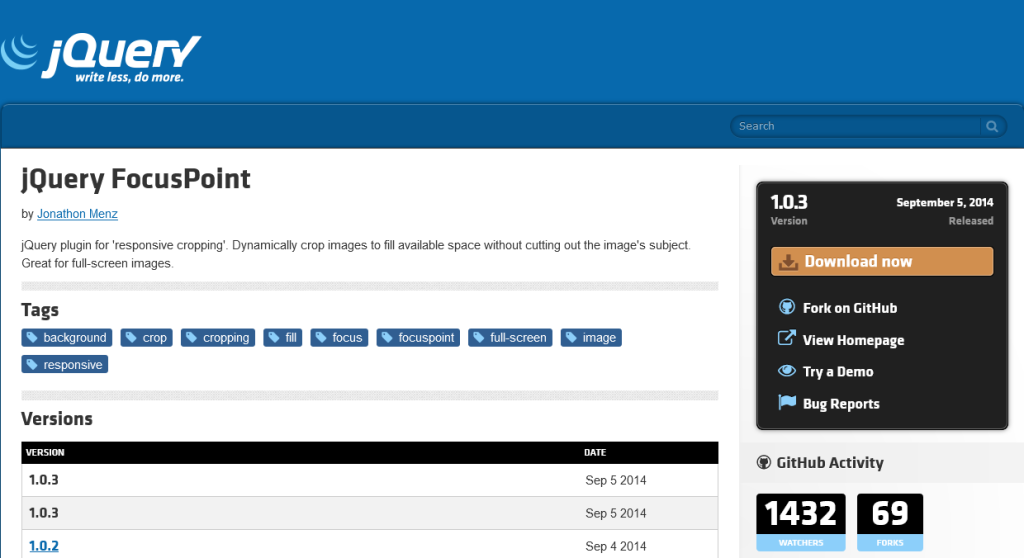 jQuery FocusPoint