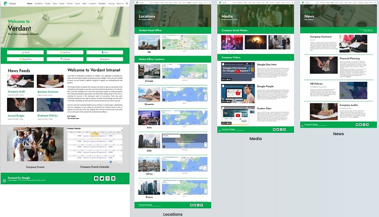 Best Google Sites Templates: Intranet Template internet