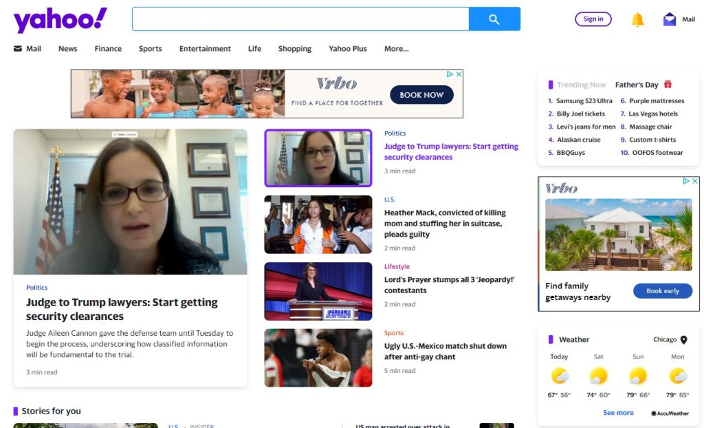 Поисковая система Yahoo