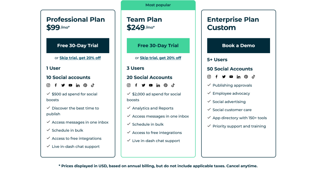 Prix Hootsuite - UltaHost Blog
