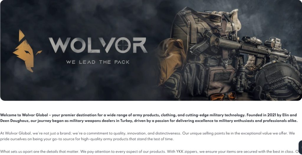 Twórcy Wolvor Global szczegółowo opisują swoją historię, co buduje zaufanie wśród docelowej grupy odbiorców.