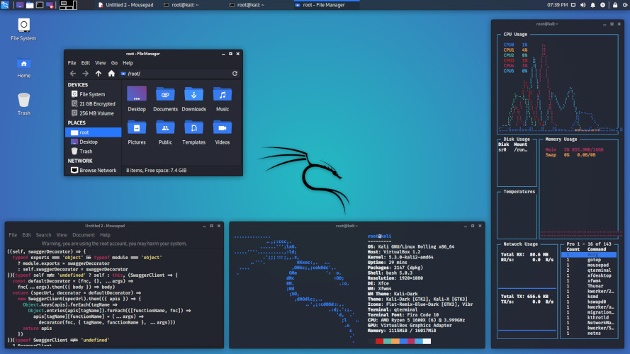 system operacyjny Kali Linux