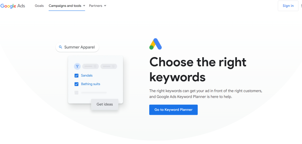 Las 7 mejores herramientas de investigación de palabras clave: Google Keyword Planner
