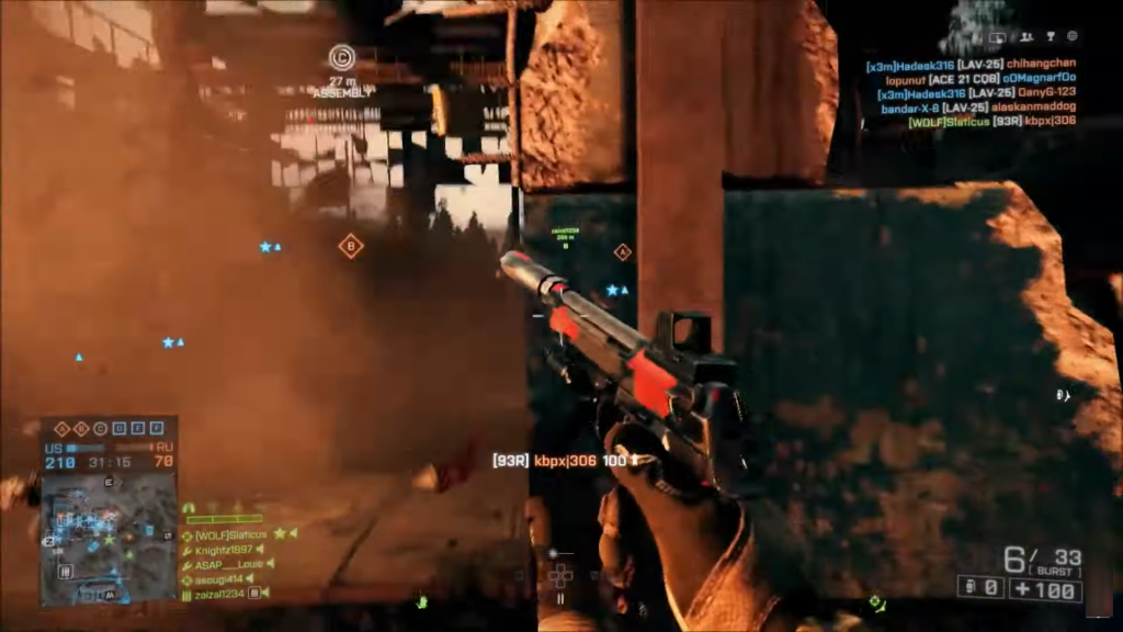 أسلحة Battlefield 4 المسدسات: 93R
