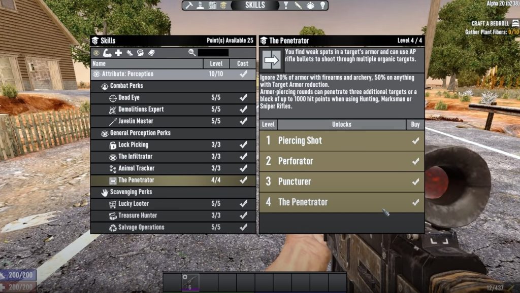 7 Days to Die'da üçüncü perk
