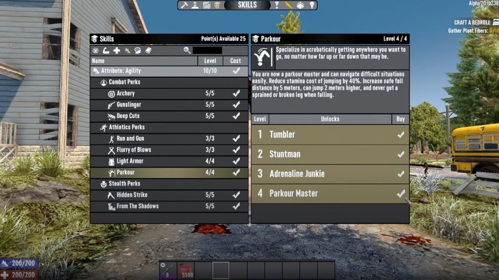 Beşinci perk Parkour