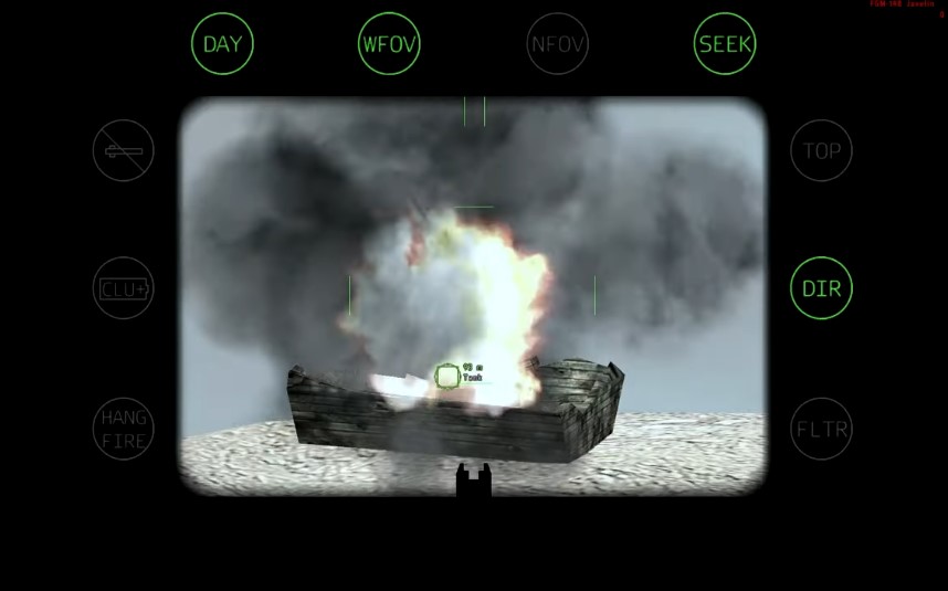 Große Kanonen Angriff auf Panzer
