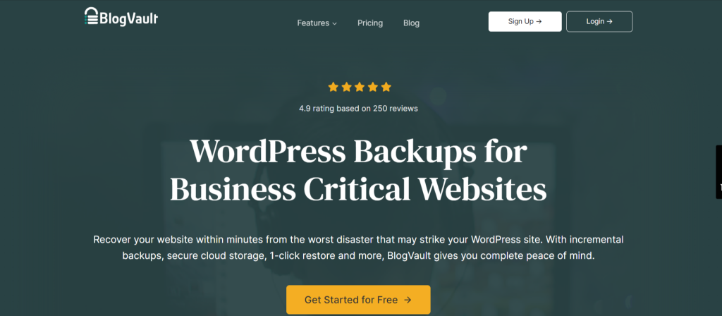 BlogVault - WordPress Backup Plugins