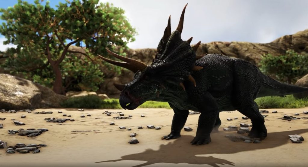 Tame our first Dino Triceratops in ARK: Survival Evolved