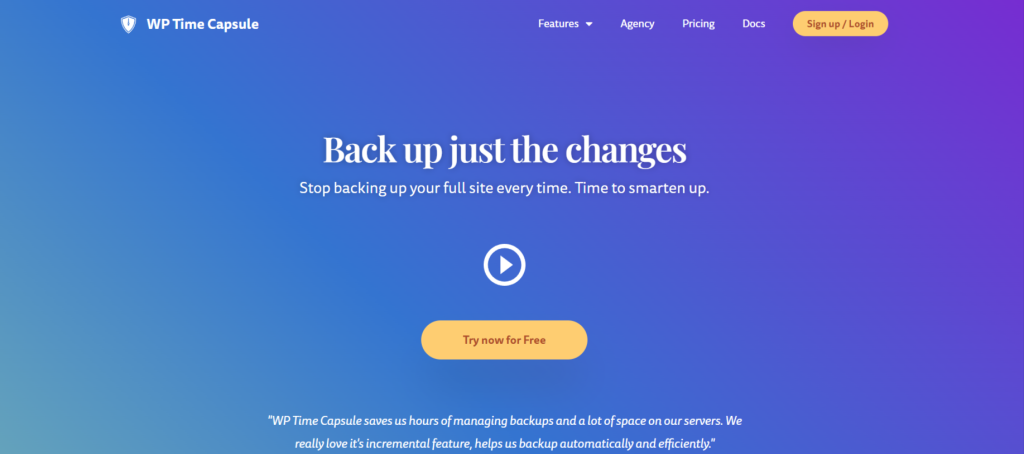 WP Time Capsule - WordPress Backup Plugins
