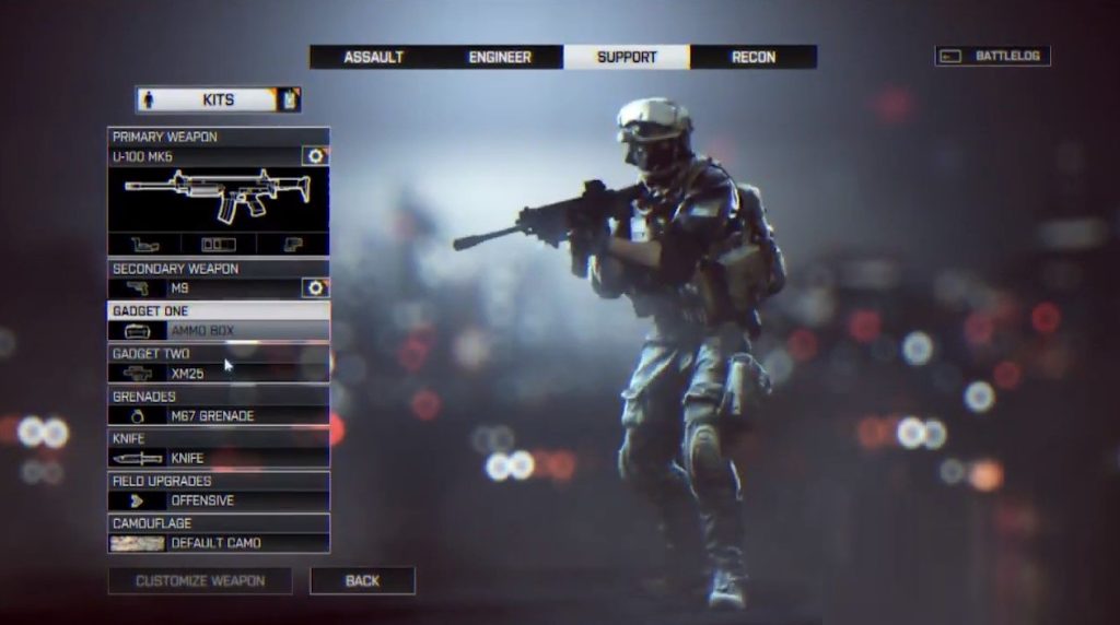 silah seçenekleri battlefield 4