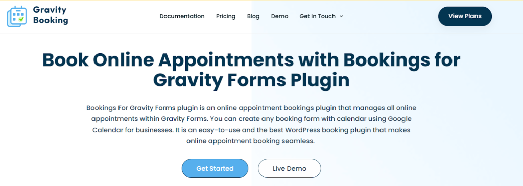 Gravity Booking