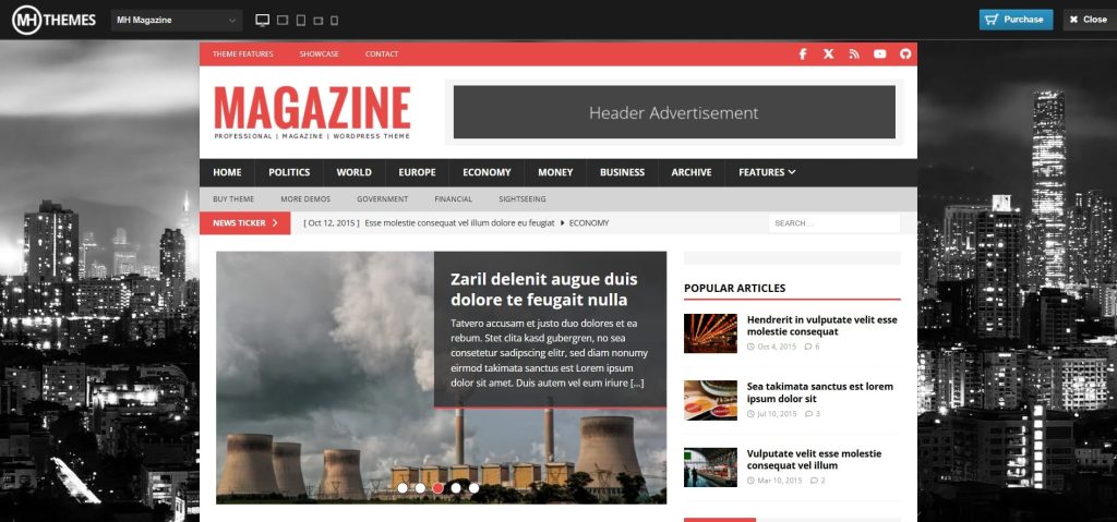 MH Magazine WordPress Theme