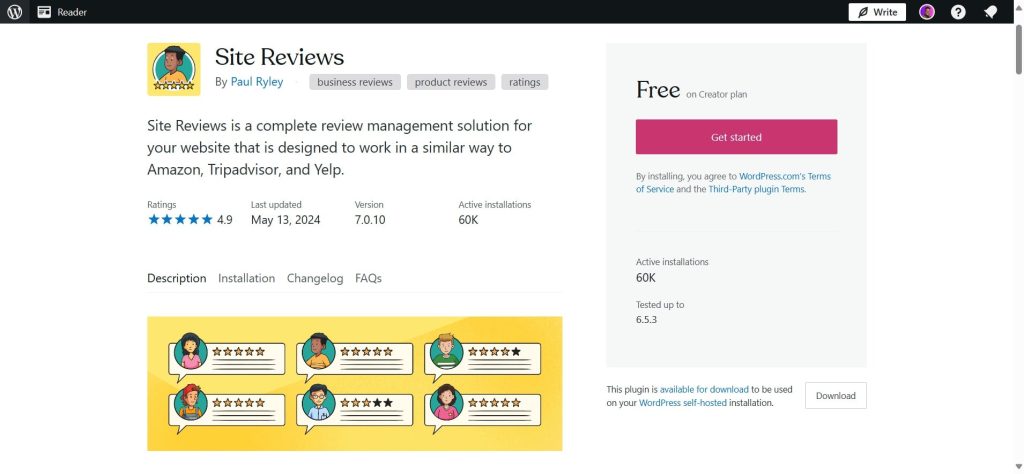 Site Reviews