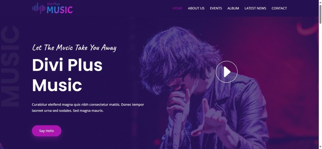 Divi Plus Music WordPress Theme