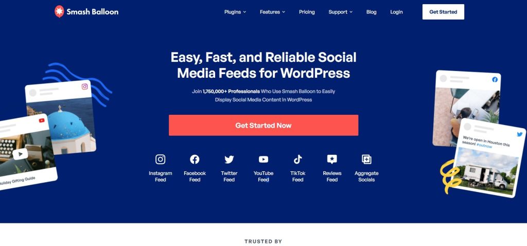 Plugin per i social media di Smash Balloon per WordPress