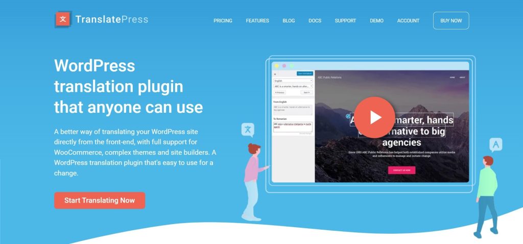 إضافة TranslatePress للترجمة على WordPress