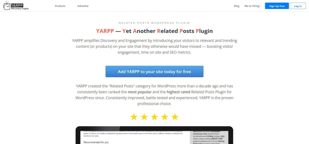 YARPP Related Posts Plugin for WordPress