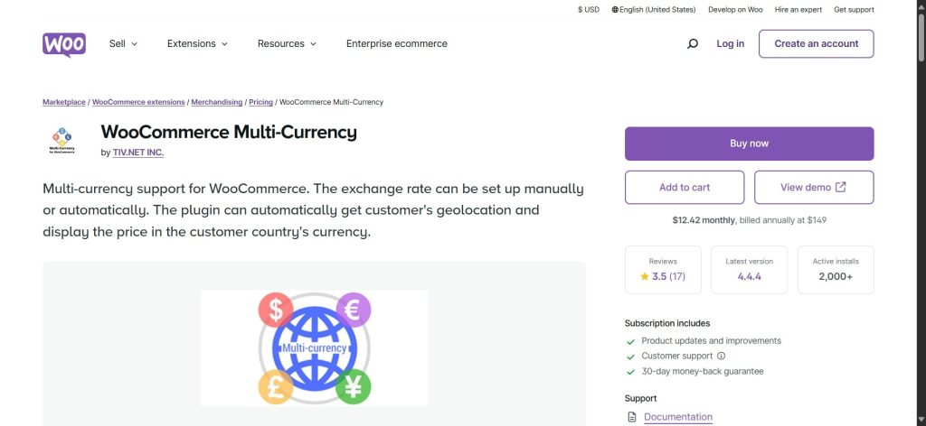 افزونه WooCommerce Multi-Currency
