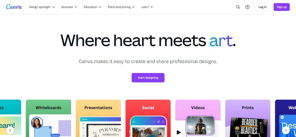 Ferramenta para Fotógrafos Canva