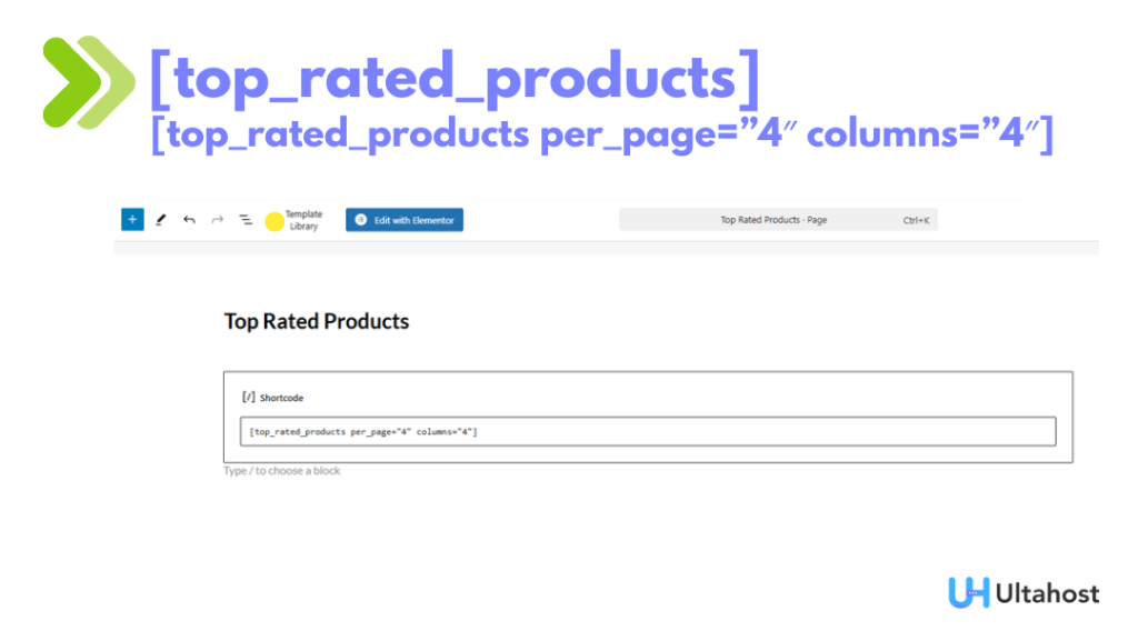 top rated product woocommerce shortcode