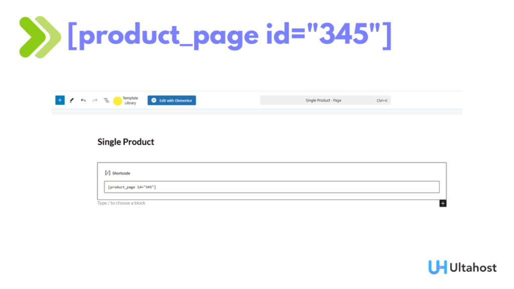 WooCommerce product page Shortcode