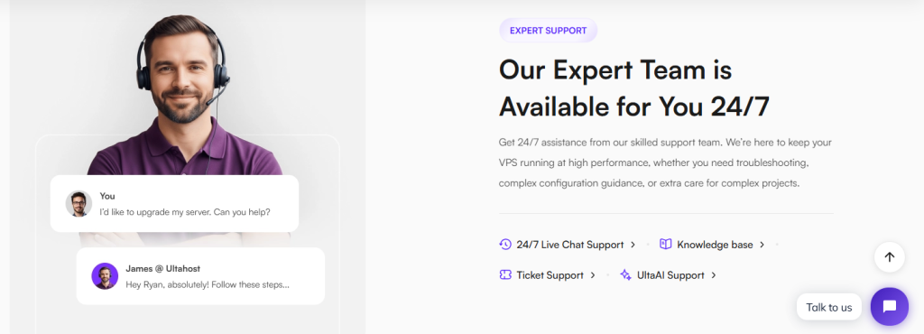 Cloud vps support