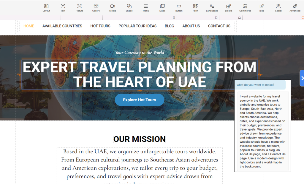 create website