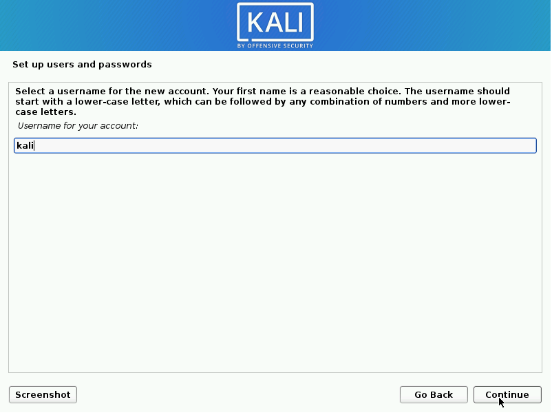 Setup users for account
