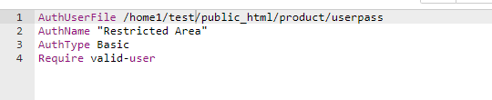 .htaccess file