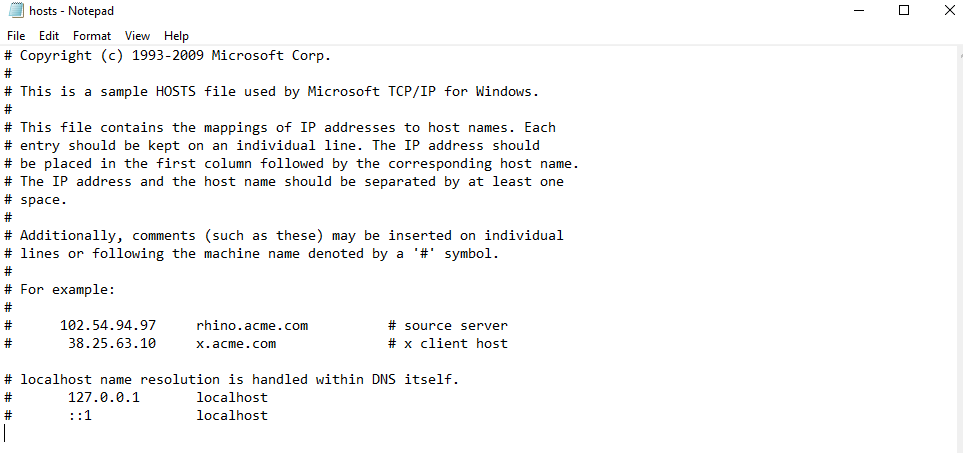 host files