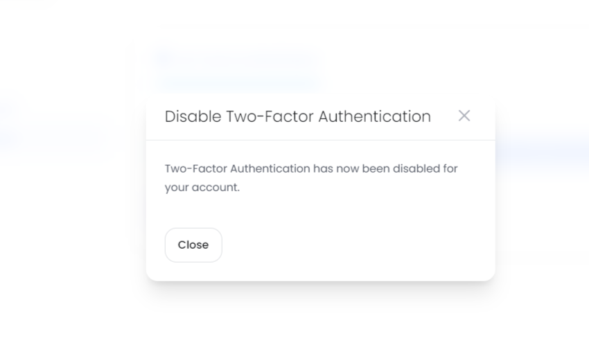 2fa disabled ultahost