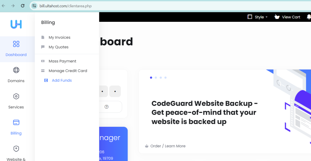 billing add funds