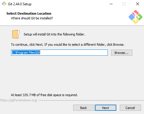 git location