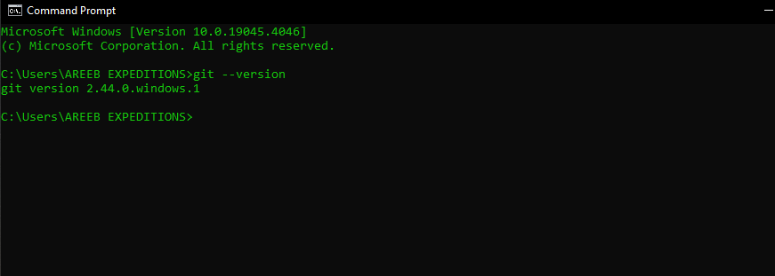 git --version