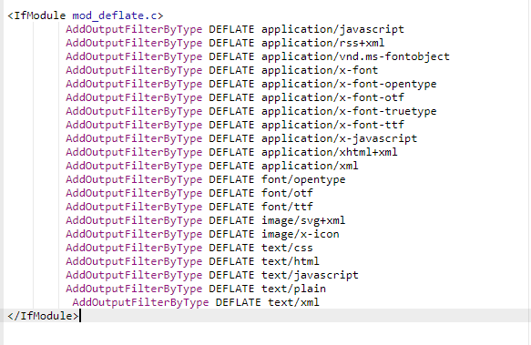 htaccess file