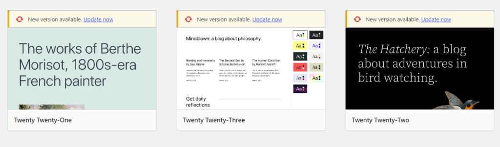 Twenty Twenty theme