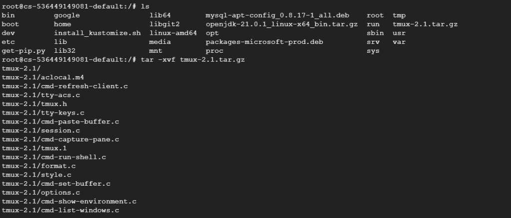 tar gz file