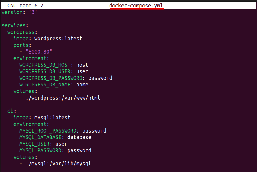 Docker Compose File