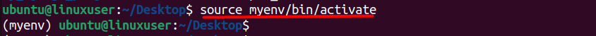 bin activate