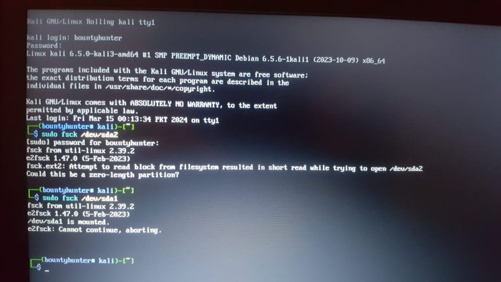 fsck command