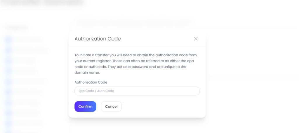 auth code