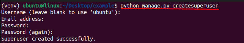 django super user